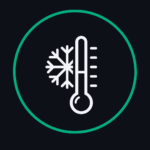 Icono monitoreo de climatización y ambiente industrial